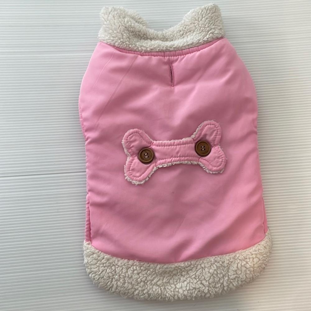 Lulu pink dog jacket size small